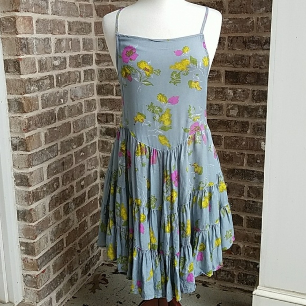 Free People Circle of Flowers Dress in blue - Picture 5 of 5